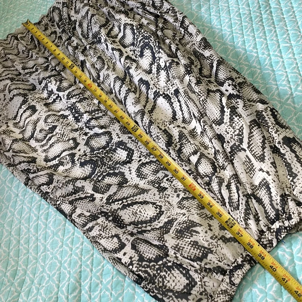 Chicwish snake print, full circle maxi skirt